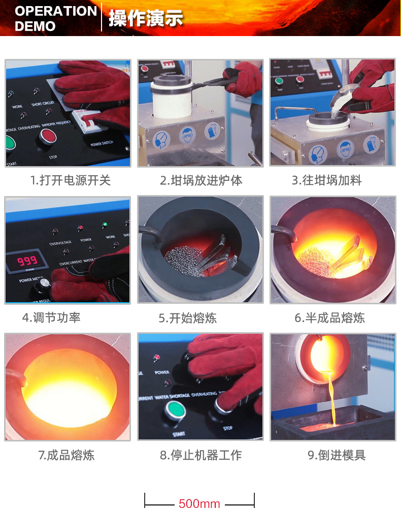 傾倒式石墨熔煉機 白銀黃金熔煉爐 中頻熔金機(圖8)